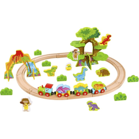 Tooky Toy's Wooden Small Dinosaur Train Set 6970090047114