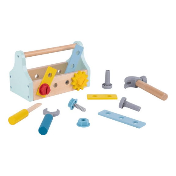 Tooky Toy's Wooden Take-Along Tool Box 6972633374411