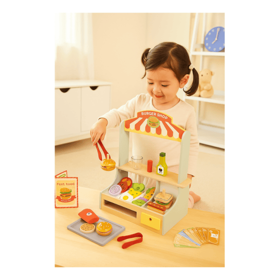 Wooden Burger Shop 6976831554811