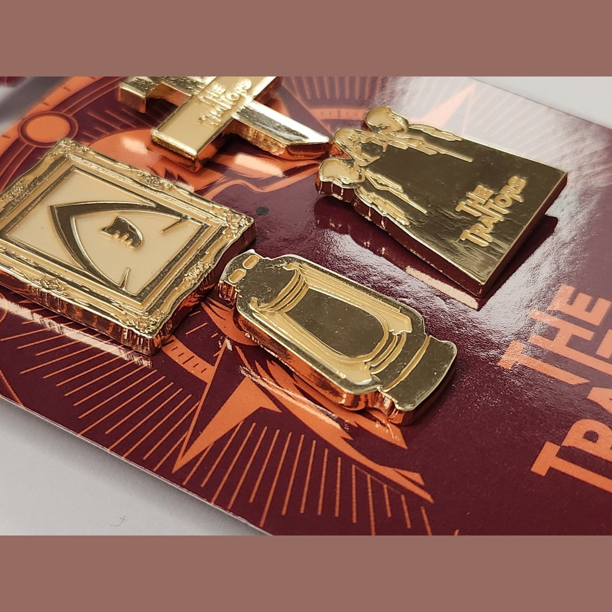 The Traitors Set of 4 Pin Badges