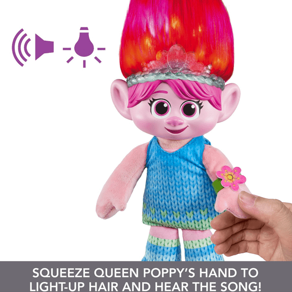 Trolls Hair POPS Surprise Feature Plush- Poppy 0194735047109
