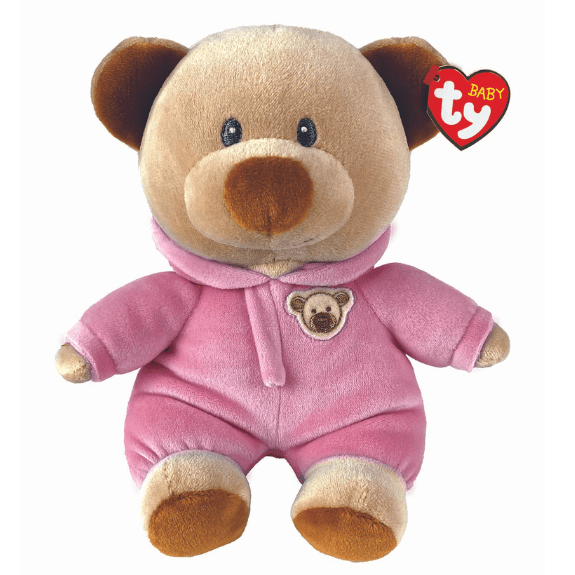 Ty Baby Ty- Reg- Pink Pajama Bear 008421310449