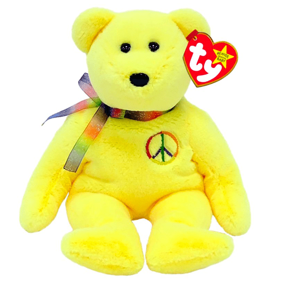 Ty Beanie Babies- Reg- Peace Bear II 008421413157