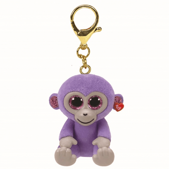 Ty Mini Boo Key Clip- Grapes Monkey 008421250707