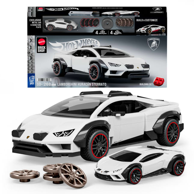 Mattel Brick Shop Hot Wheels Speed Series Lamborghini Huracán Sterrato Building Set