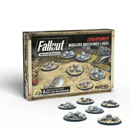 Fallout: Wasteland Warfare – Mirelurk Hatchlings + Eggs Miniatures Set