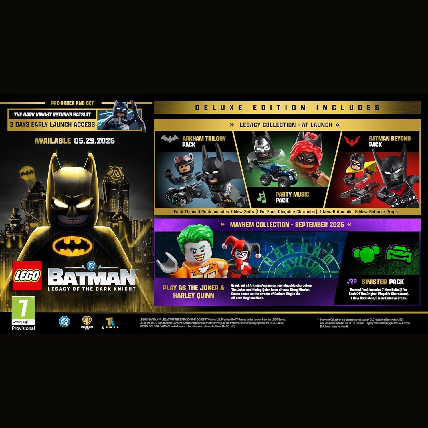 LEGO® Batman™ - Legacy of The Dark Knight Deluxe Edition - PlayStation 5 (Disc) 5051892257633