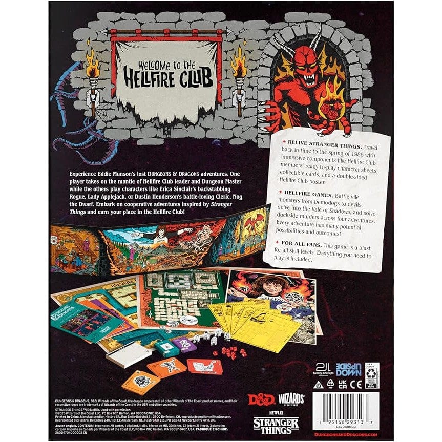 Dungeons & Dragons: Stranger Things Welcome to the Hellfire Club 195166293103