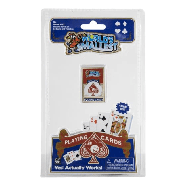 World's Smallest - Playing Cards 810010991256