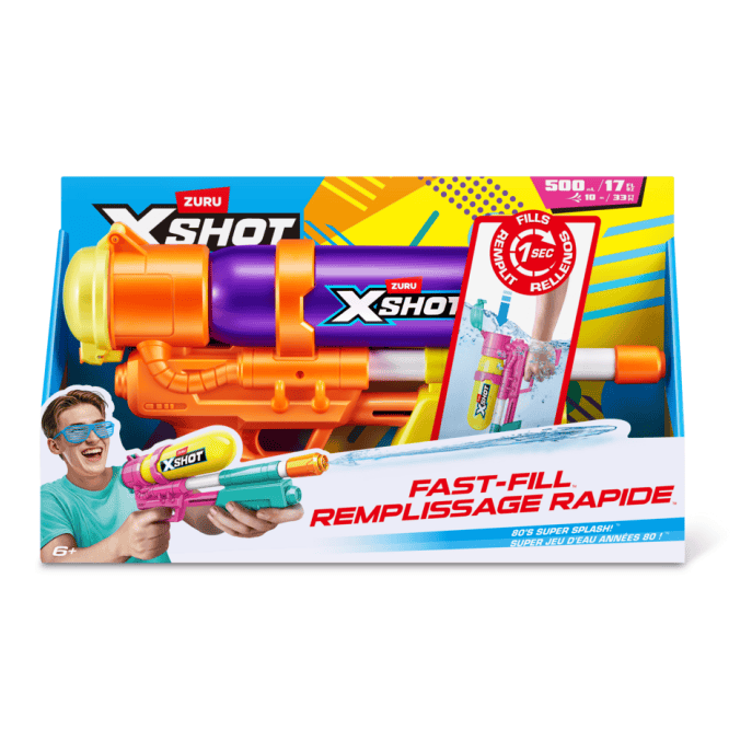 XSHOT - Water Fast Fill 80s Super Splash Water Blaster (Style Selected at Random) 193052091871