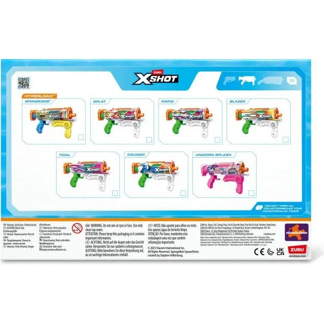 XSHOT - Water Spongebob Hyperload Water Blaster 193052089977
