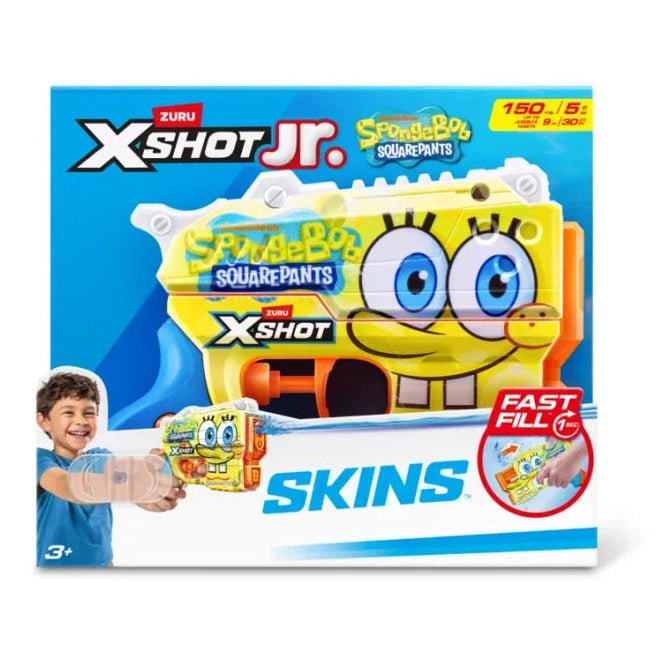 XSHOT - Water Spongebob Jr Fast Fill Water Blaster (Style Selected at Random) 193052104441