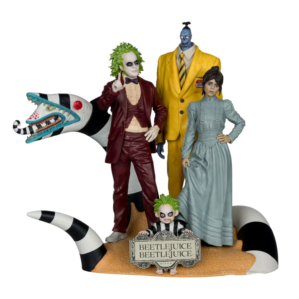 McFarlane Toys Movie Maniacs Beetlejuice Beetlejuice 4-Figure Statue Set