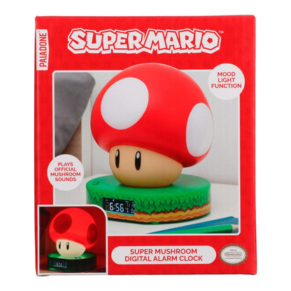 Paladone Super Mario Super Mushroom Digital Alarm Clock
