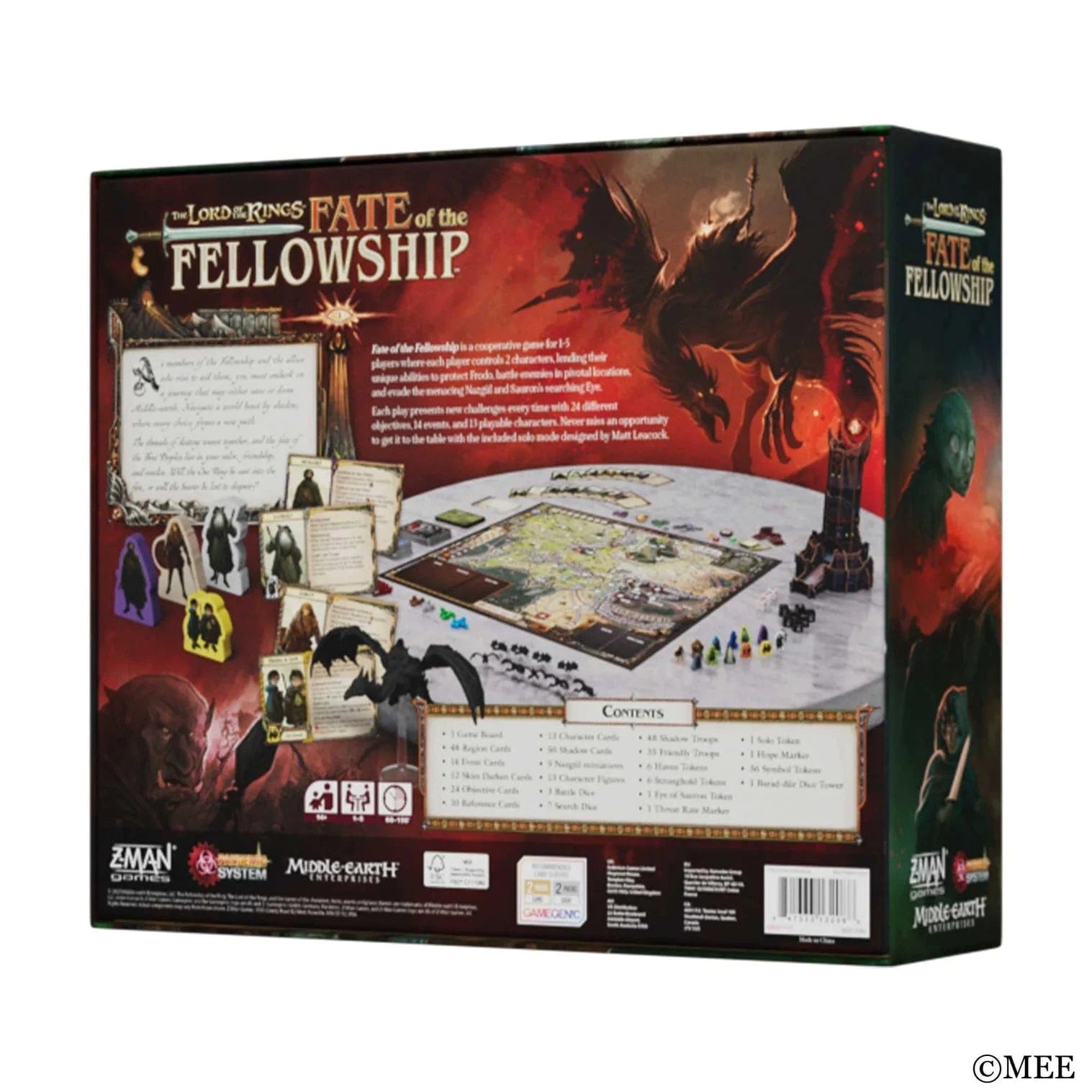 The Lord of The Rings: Fate of The Fellowship - Board Game 841333132088