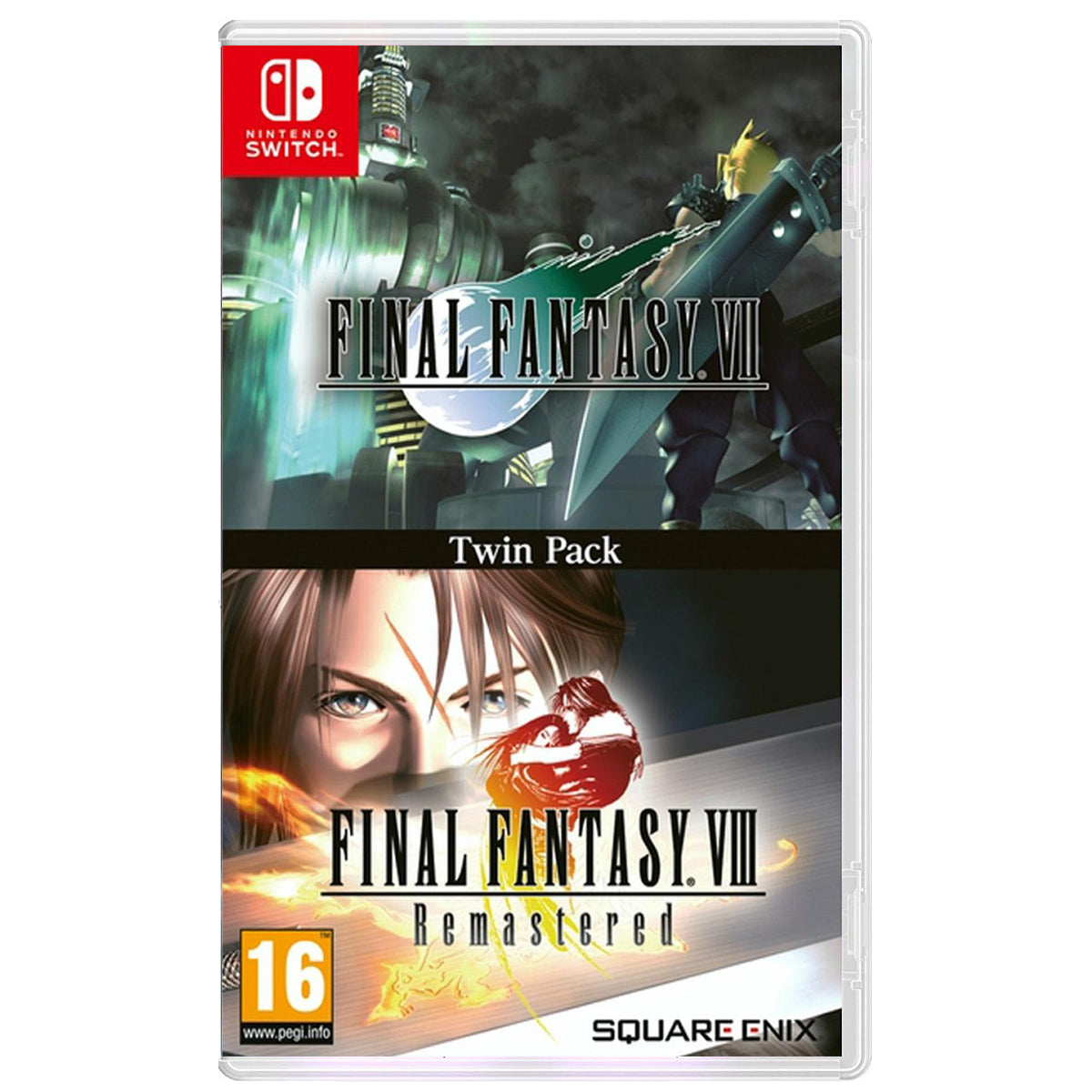 Final Fantasy VII & Final Fantasy VIII Remastered Twin Pack for Nintendo Switch (Disc)