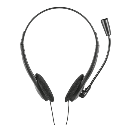 Trust Ziva Chat Wired Stereo Headset with Microphone - Black
