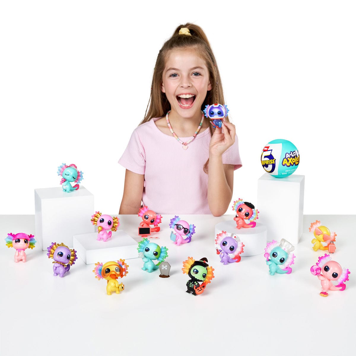 5 Surprise A-Lot-A Axolotls 193052069658