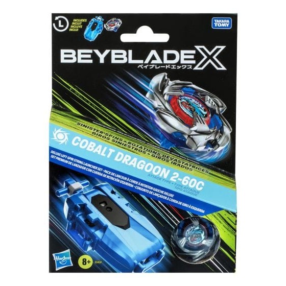 Beyblade X Cobalt Dragoon 2-60C Launcher Set 5010996290021