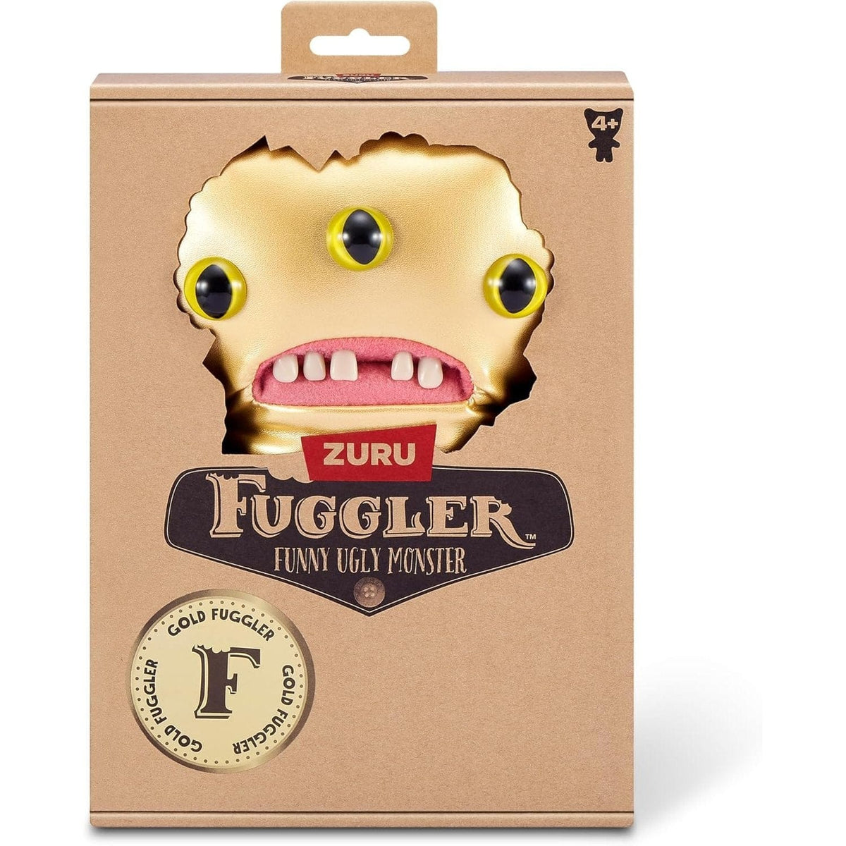 Fuggler 9" Soft Plush Toy Gold Fuggs - Reeko - All over Gold 193052074355