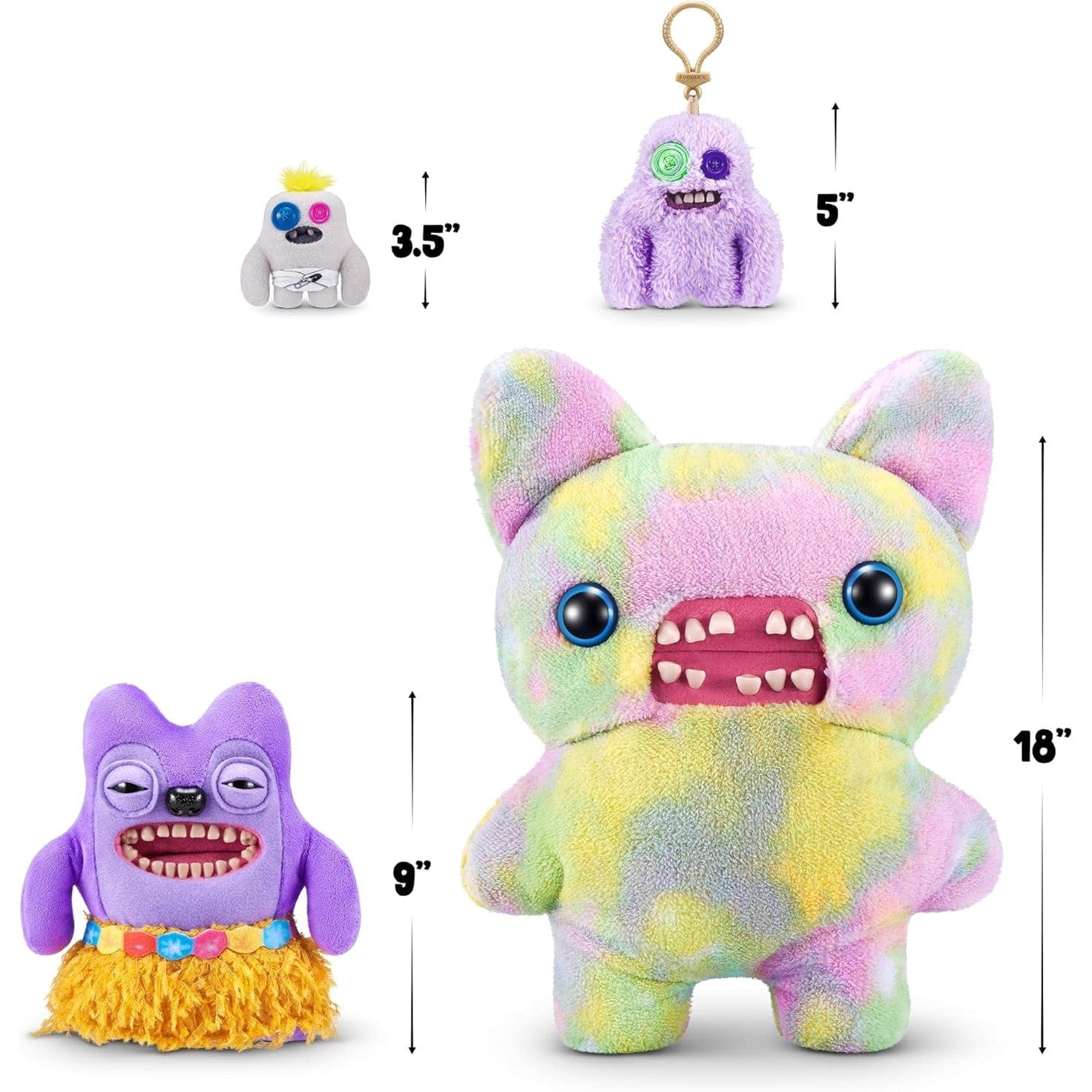 Fuggler 9" Soft Plush Toy Vacay Vibes - Greedy Grinner 193052074768