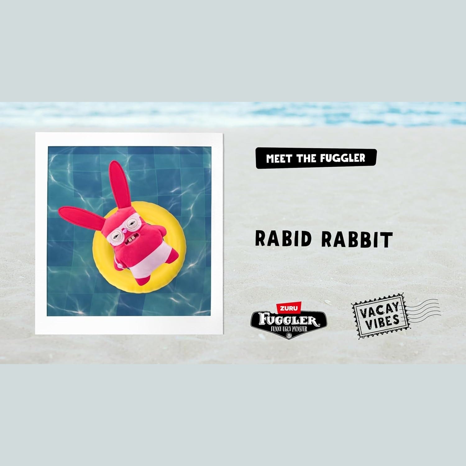 Fuggler 9" Soft Plush Toy Vacay Vibes - Rabid Rabbit 193052074713