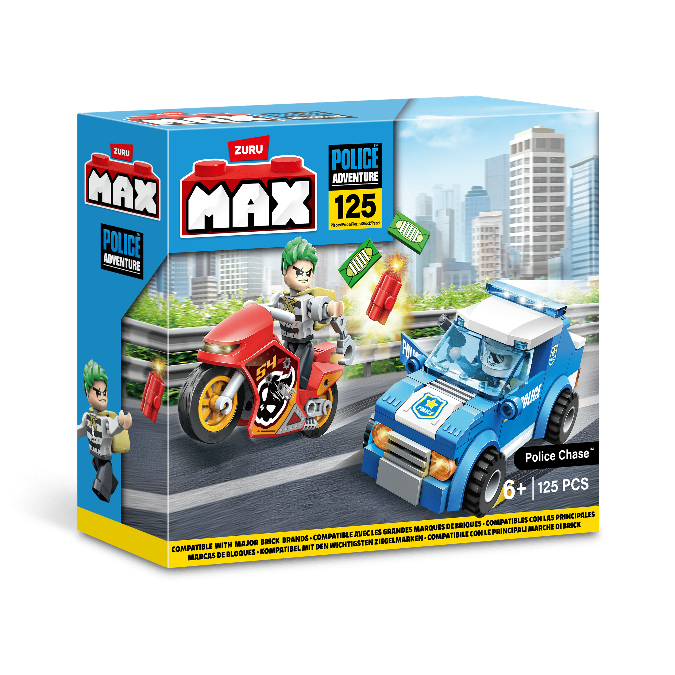 Max Max City S1 121 Piece Brick Box Playset 193052063670