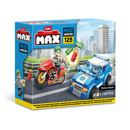 Max Max City S1 121 Piece Brick Box Playset 193052063670