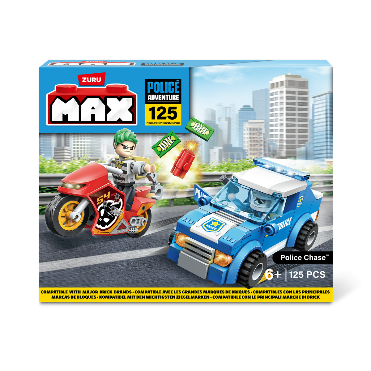 Max Max City S1 121 Piece Brick Box Playset 193052063670