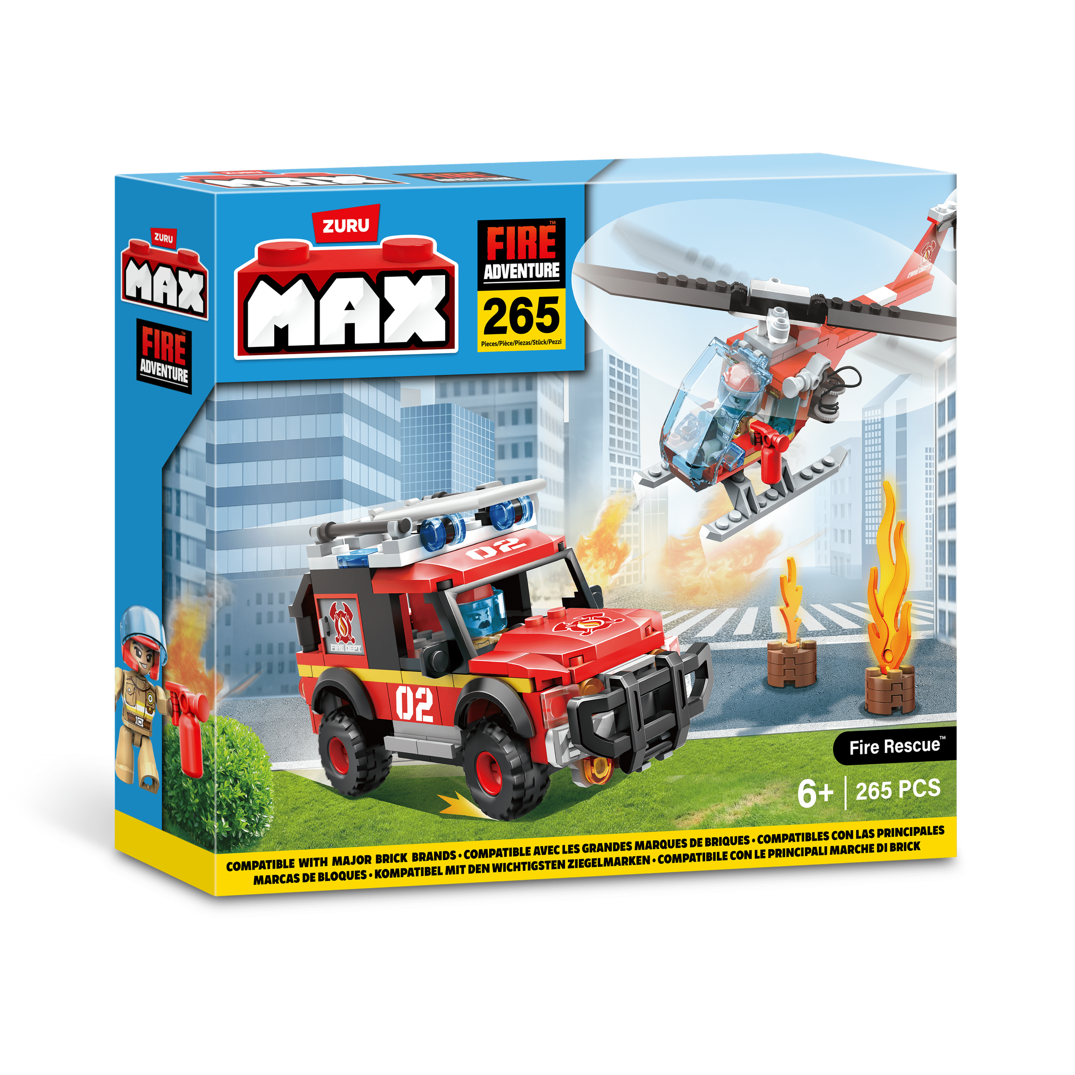 Max Max City S1 245 Piece Brick Box Playset | Lennie's Toys