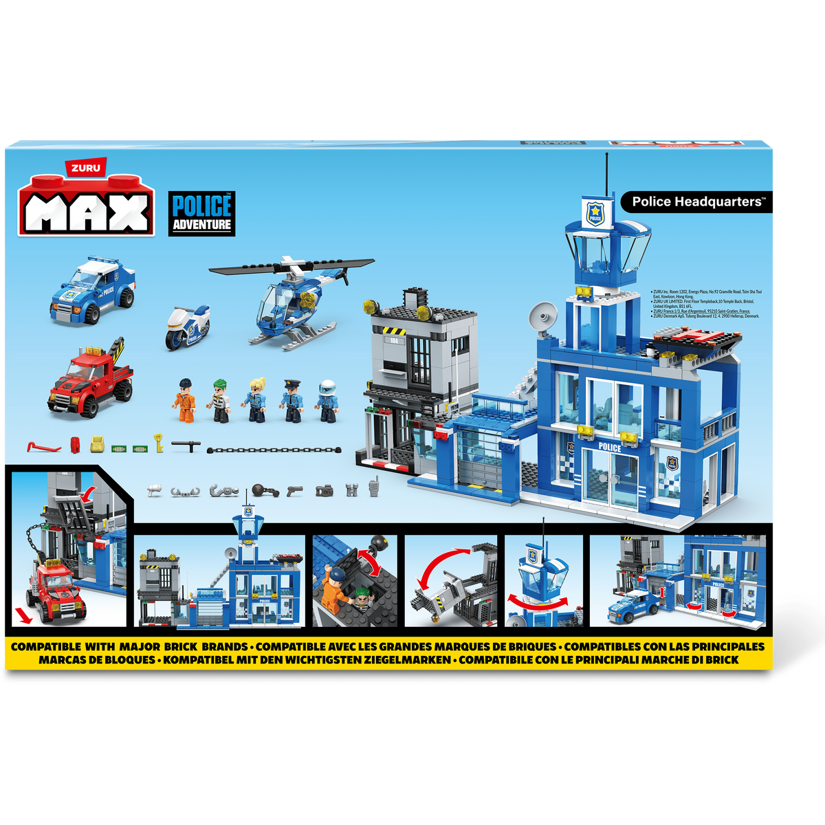 Max Max City S1 870 Piece Brick Box Playset 193052063656