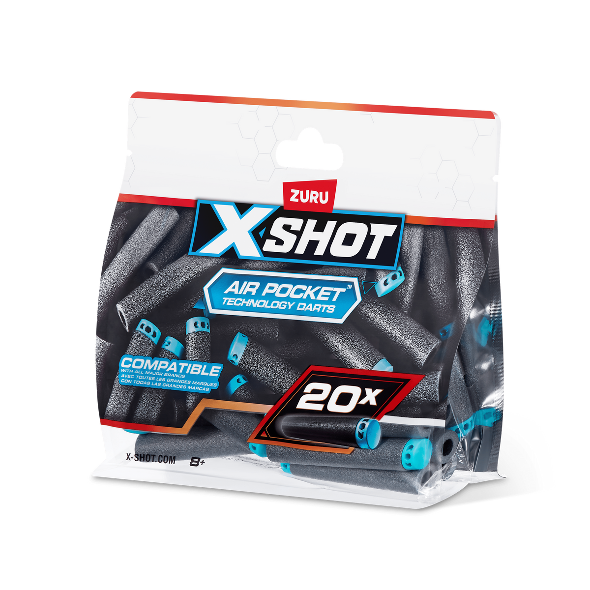 X-Shot Excel 20 Pack Refill Darts 193052047946