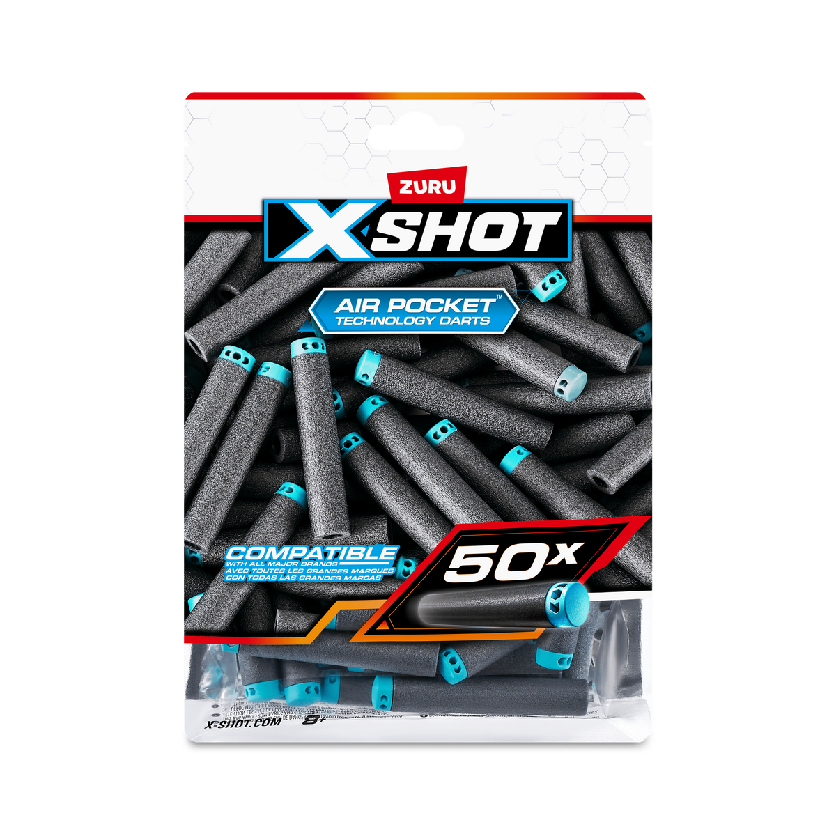 X-Shot Excel 50 Pack Refill Darts 193052047953