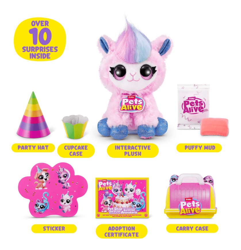 Pets Alive Pet Shop Surprise Interactive Plush (Selected at Random) 193052081254