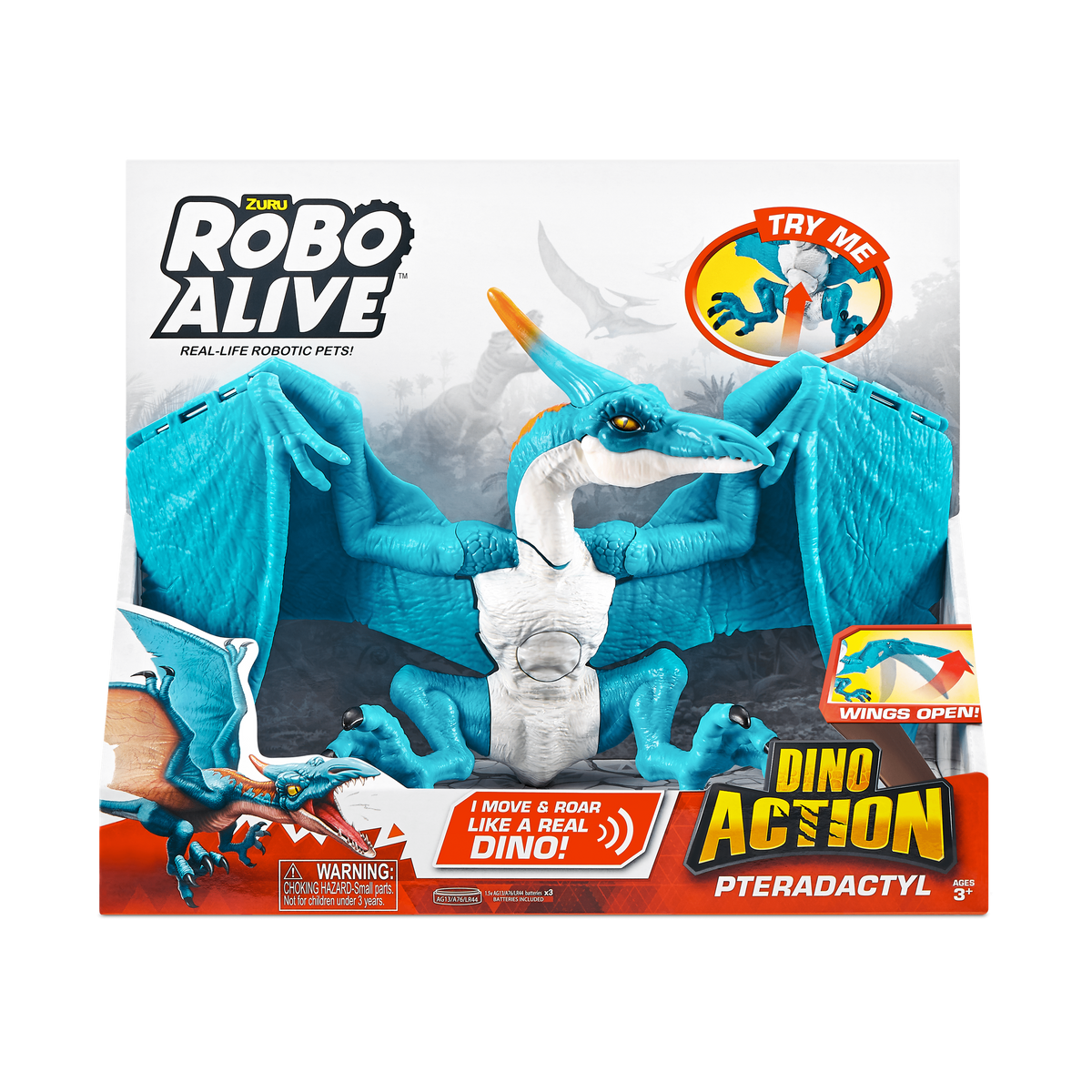 Robo Alive Dino Action Pterodactyl Series 1 193052037930