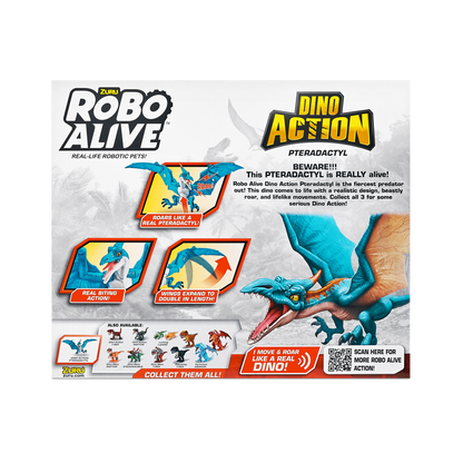 Robo Alive Dino Action Pterodactyl Series 1 193052037930
