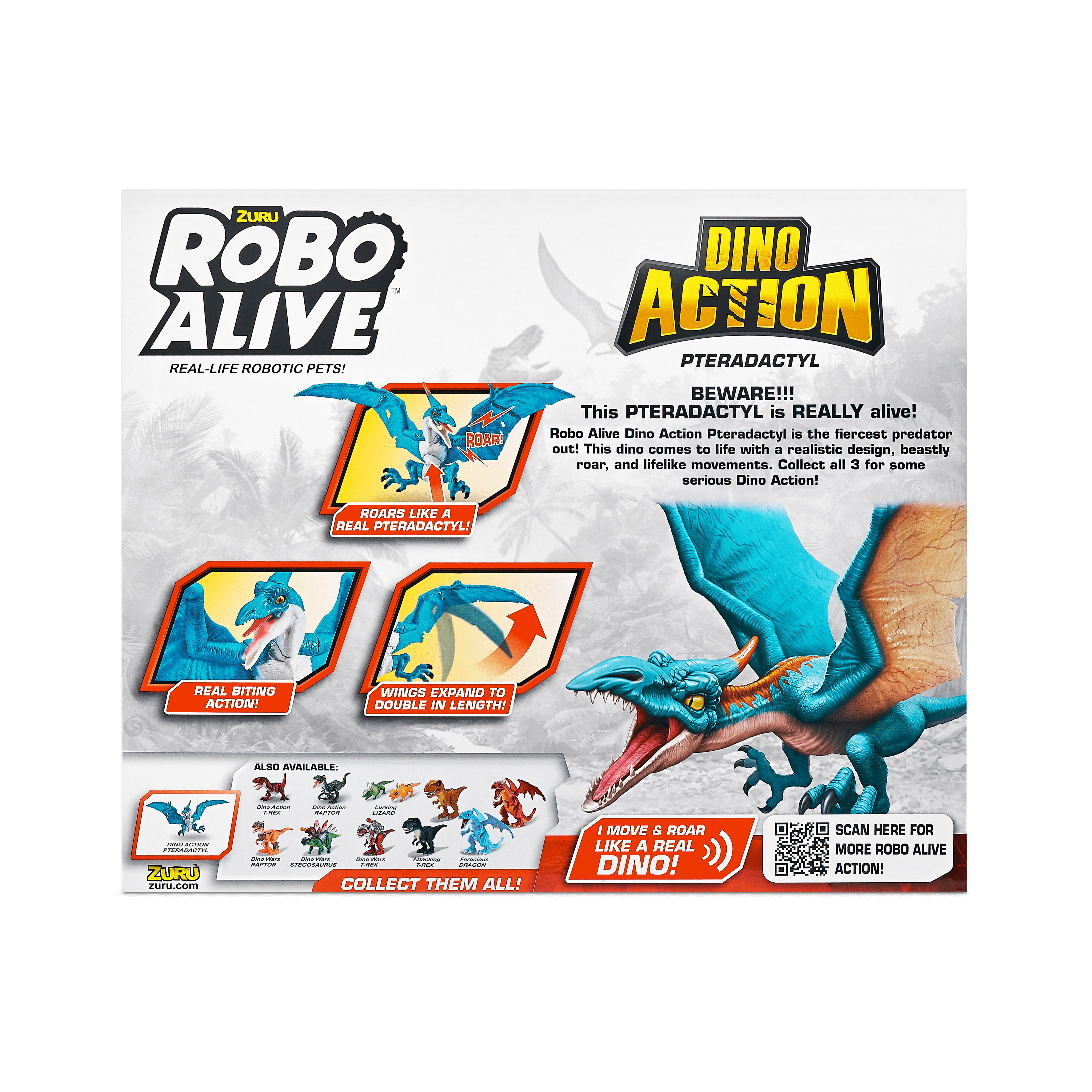 Robo Alive Dino Action Pterodactyl Series 1 193052037930