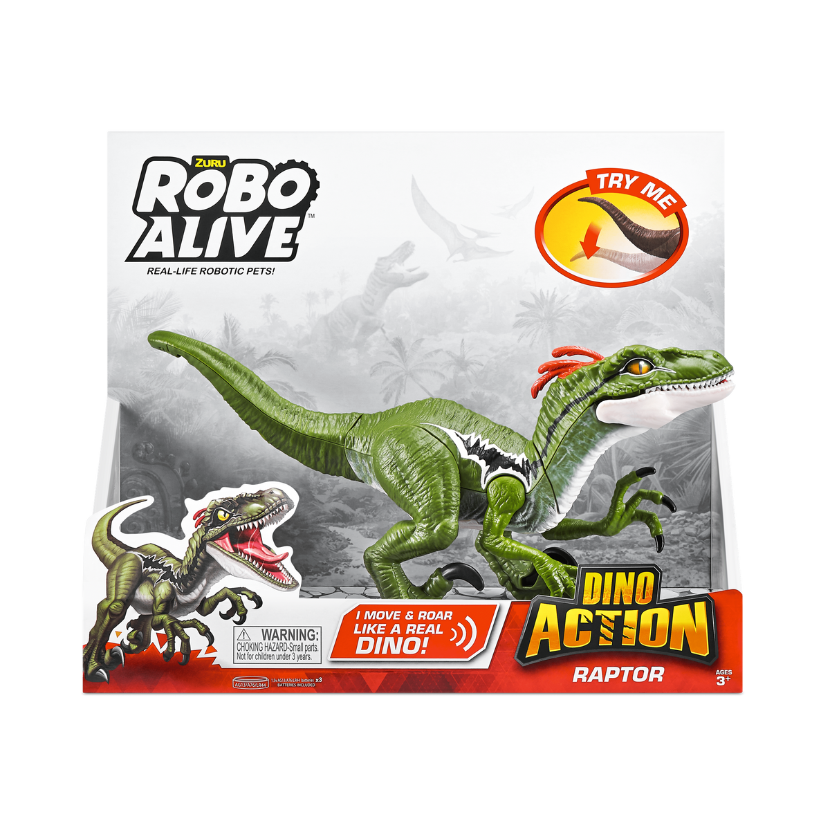 Robo Alive Dino Action Raptor Series 1 193052037923