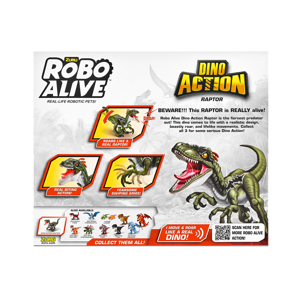 Robo Alive Dino Action Raptor Series 1 193052037923