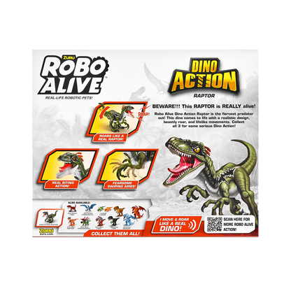 Robo Alive Dino Action Raptor Series 1 193052037923