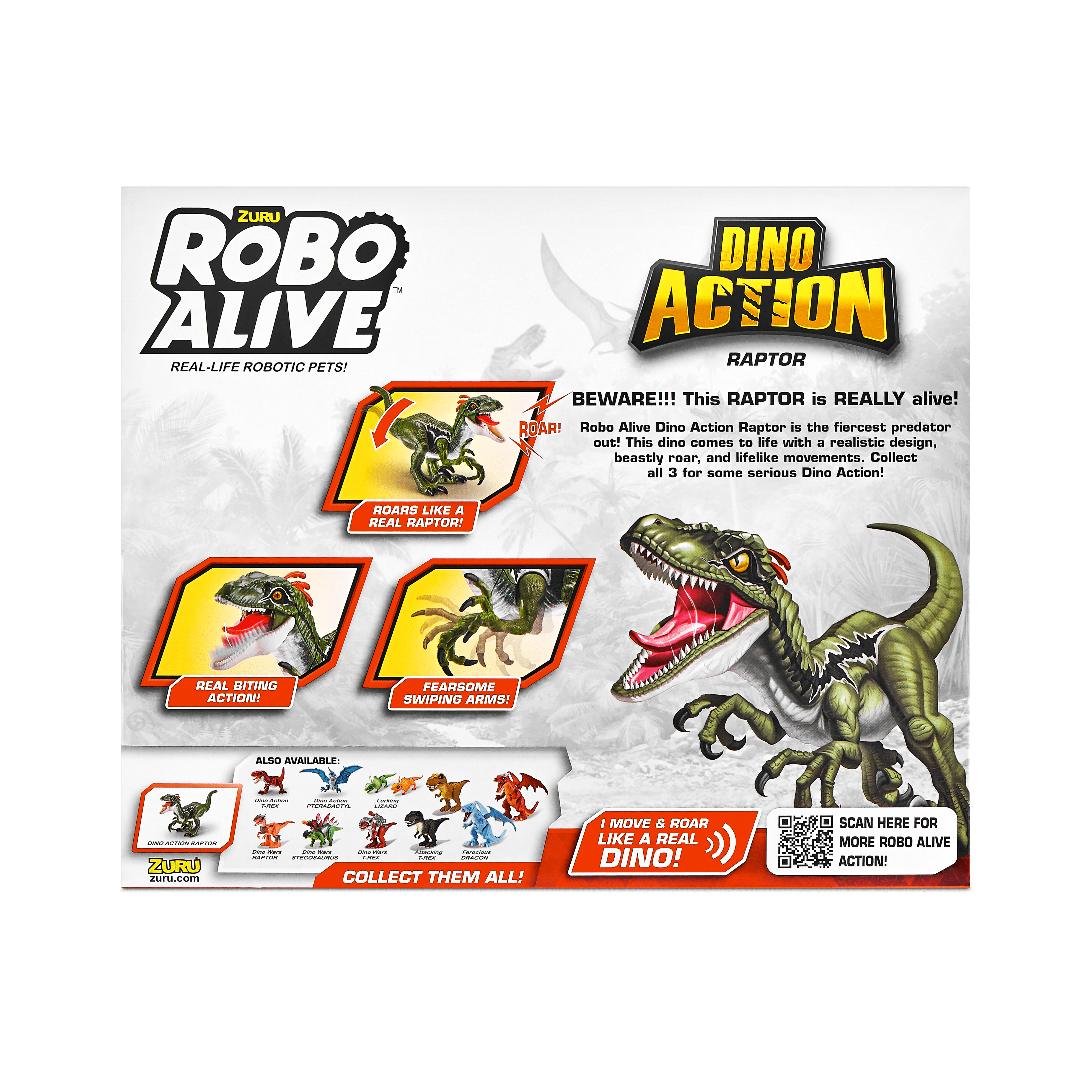 Robo Alive Dino Action Raptor Series 1 193052037923