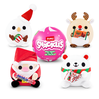 Snackles 5 Inch Christmas Plush Season 1 (1 Mystery Capsule Selected at Random) 3019305206991