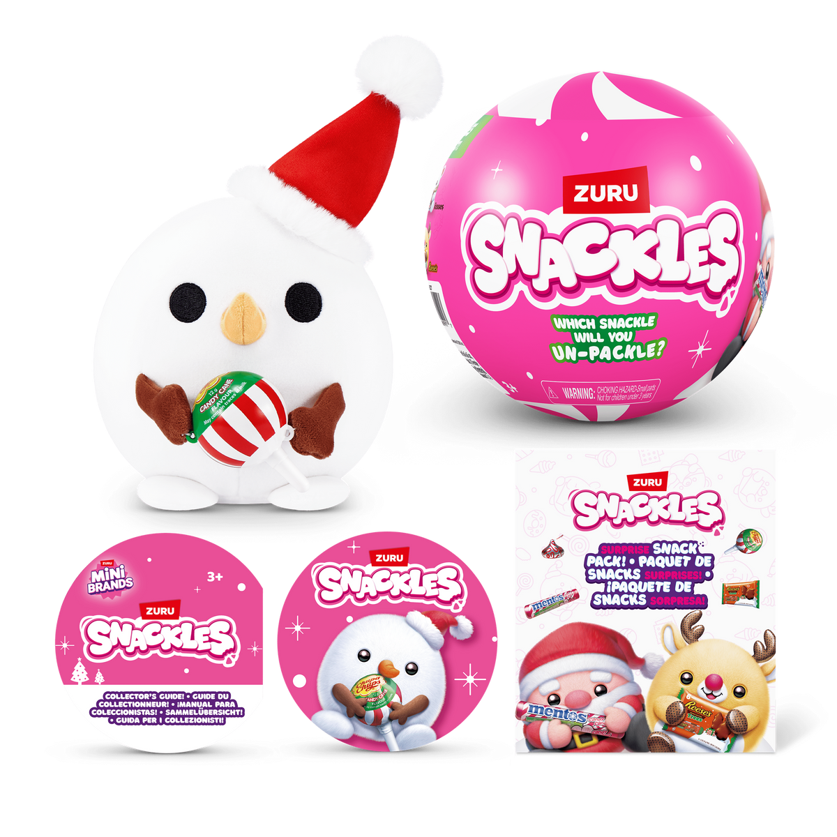 Snackles 5 Inch Christmas Plush Season 1 (1 Mystery Capsule Selected at Random) 3019305206991
