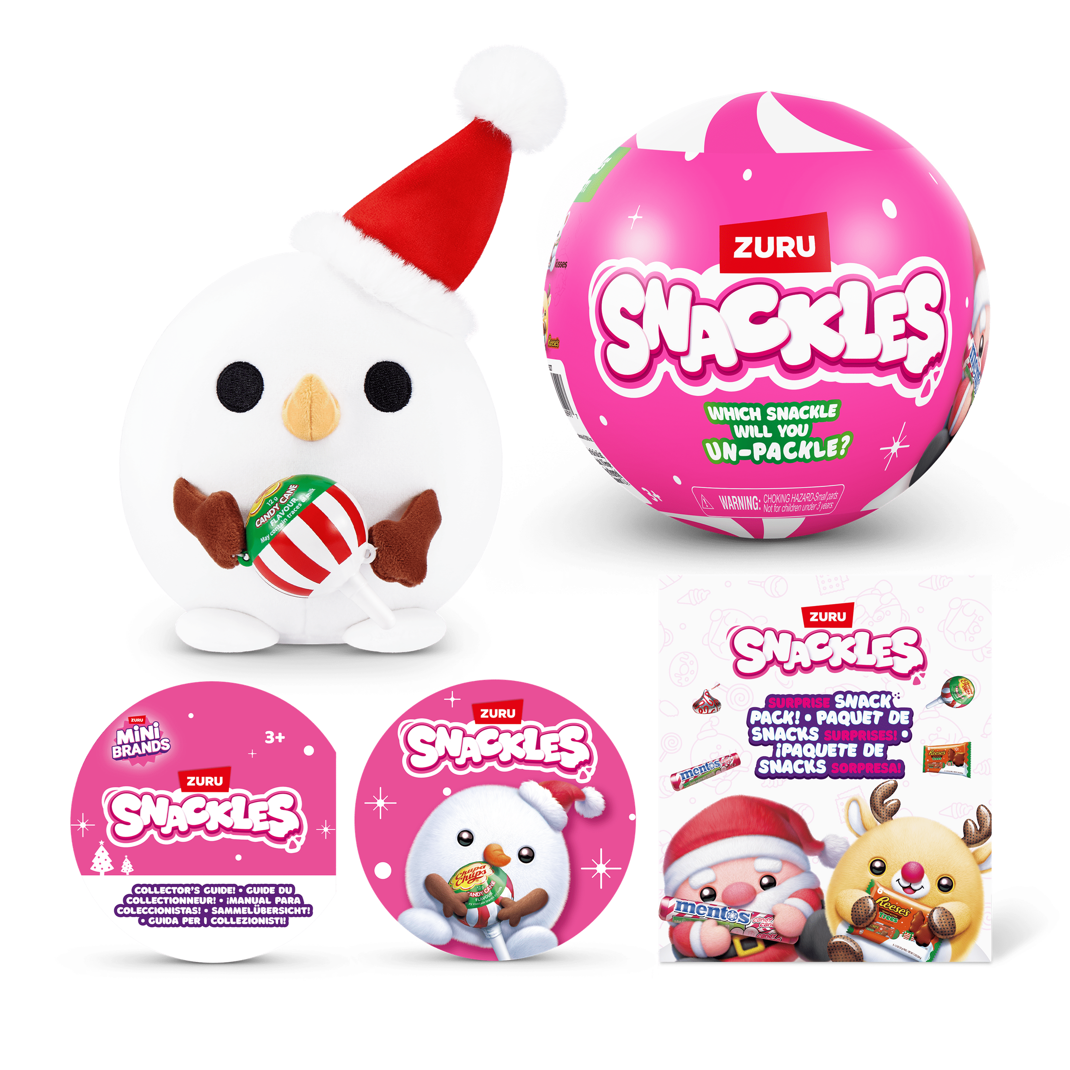 Snackles 5 Inch Christmas Plush Season 1 (1 Mystery Capsule Selected at Random) 3019305206991