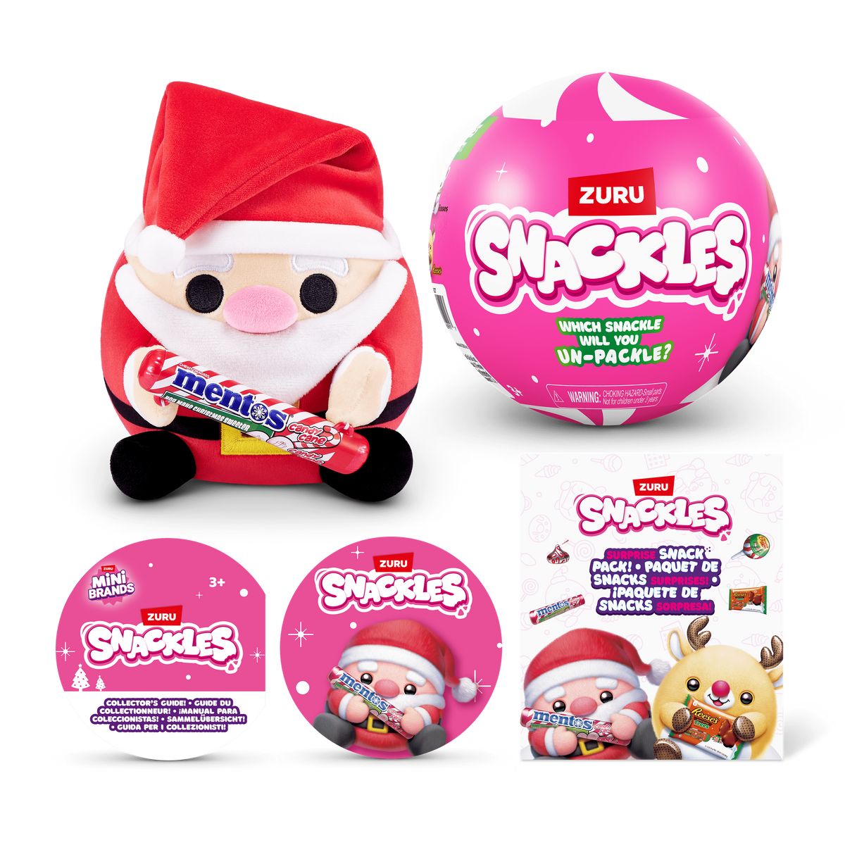 Snackles 5 Inch Christmas Plush Season 1 (1 Mystery Capsule Selected at Random) 3019305206991