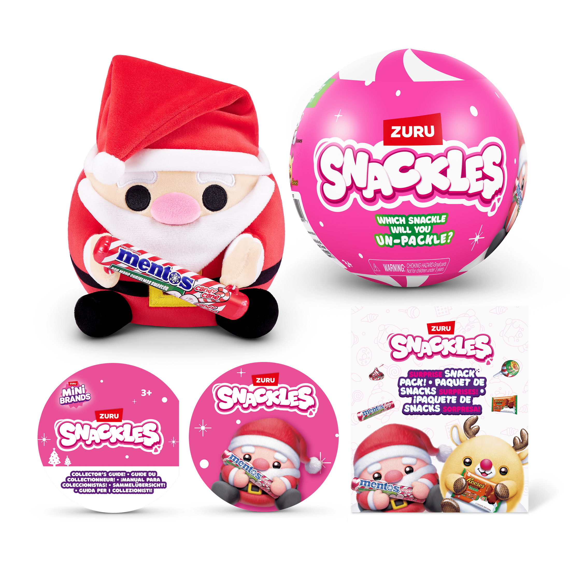 Snackles 5 Inch Christmas Plush Season 1 (1 Mystery Capsule Selected at Random) 3019305206991