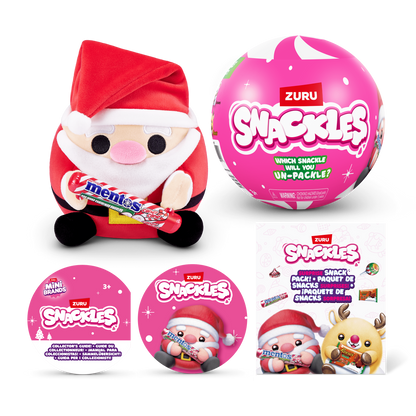Snackles 5 Inch Christmas Plush Season 1 (1 Mystery Capsule Selected at Random) 3019305206991