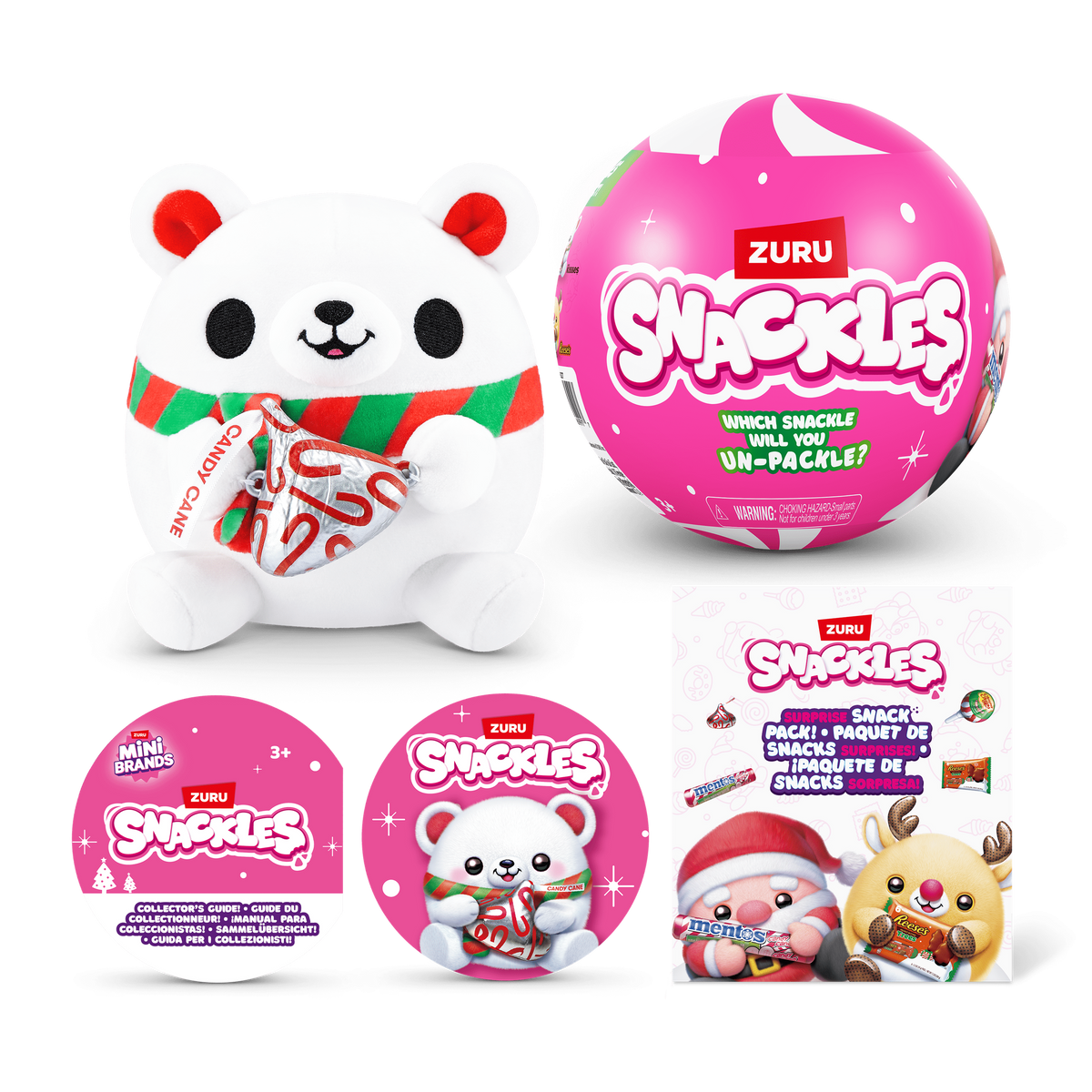 Snackles 5 Inch Christmas Plush Season 1 (1 Mystery Capsule Selected at Random) 3019305206991