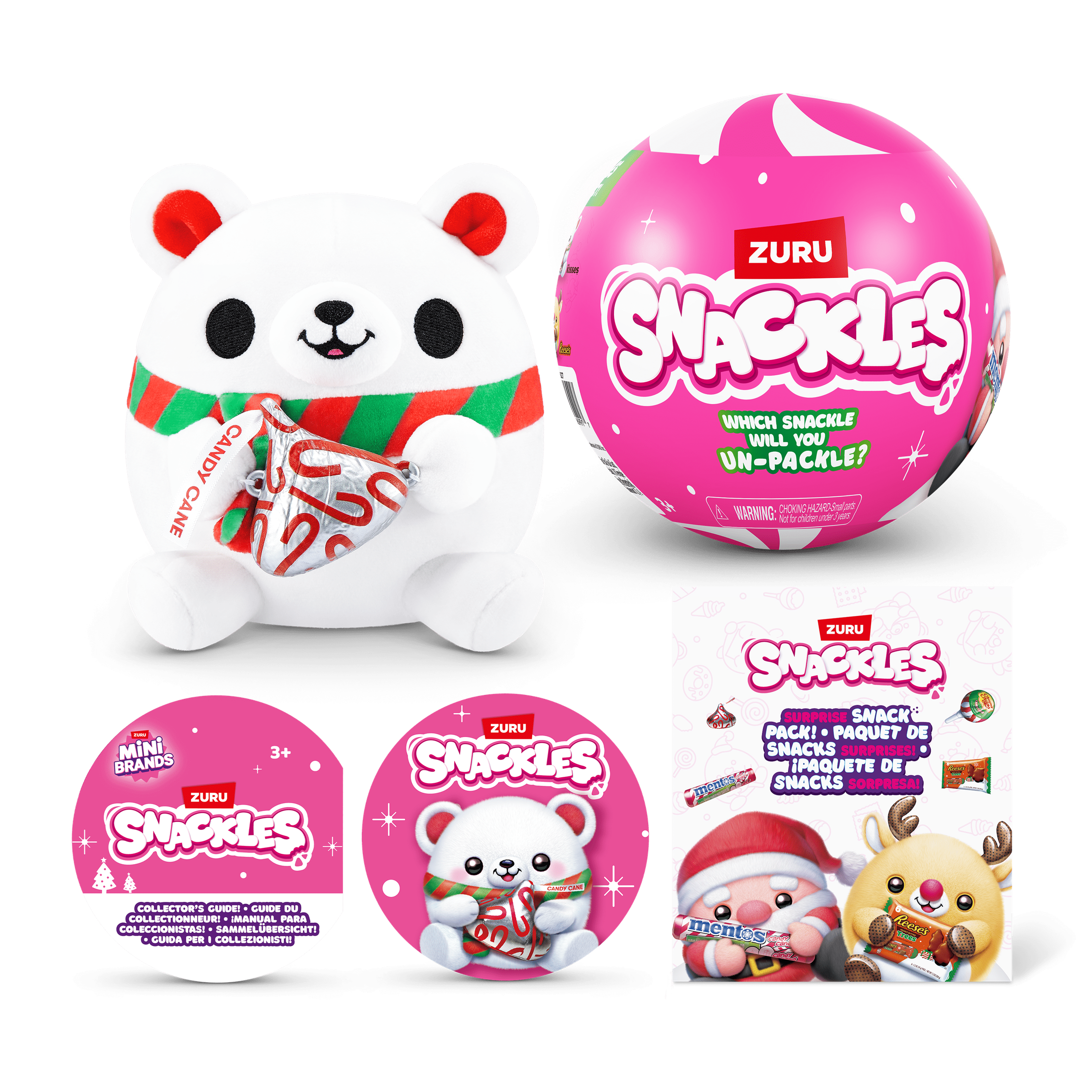 Snackles 5 Inch Christmas Plush Season 1 (1 Mystery Capsule Selected at Random) 3019305206991