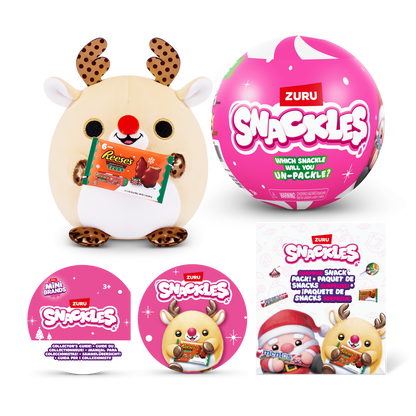 Snackles 5 Inch Christmas Plush Season 1 (1 Mystery Capsule Selected at Random) 3019305206991